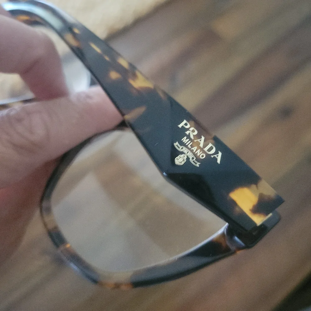 Prada Brown Oversized Tortoiseshell Glasses - Picture 3 of 13